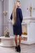 Шикарное Вечернее Платье с Декором Пайетками Темно-Синее M-2XL