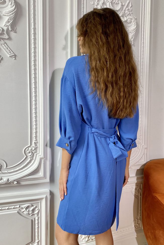 Летнее Платье Рубашка из Крепа Фиалка р.S, M, L, XL, XL
