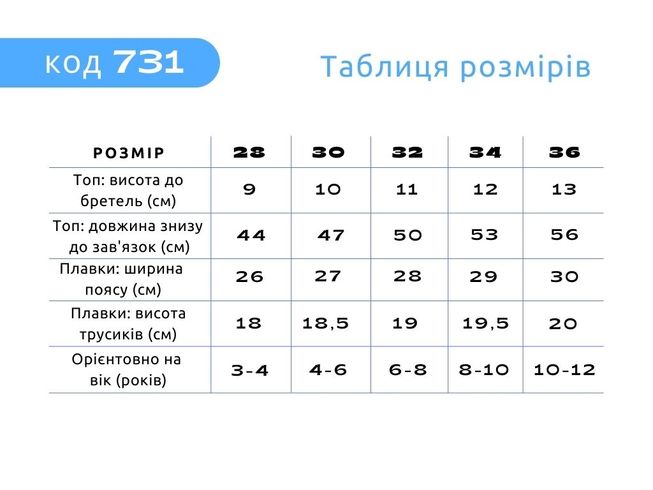 Роздільний Купальник для Дівчаток "Сердечки" 3-12 років, 36