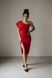 Красное Вечернее Платье с Открытыми Плечами и Накидкой S, M, L, XL, XL
