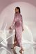 Великолепное Вечернее Платье из Королевского Бархата с Разрезом Пудровое р.L, XL, XL