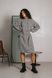 Демисезонное Твидовое Платье с Объемными Рукавами Серое S-M, L-XL 6139 фото 16