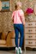 Восхитительная Блуза из Батиста с Вышивкой Розовая S-XL
