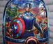 Шкільний Рюкзак для Хлопчика 3-D Малюнок Капітан Америка Т.Синій
