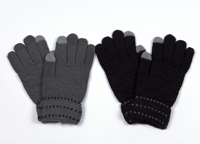 Мужские Перчатки Тачскрин для Работы с Сенсорным Экраном Осень-Зима