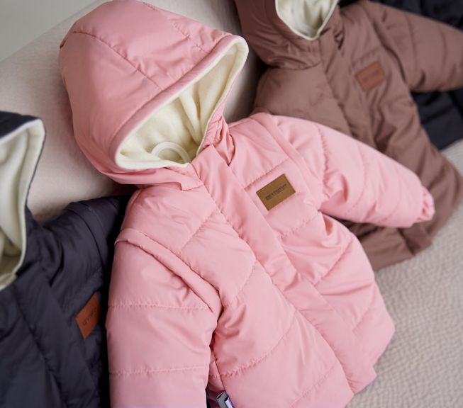 Куртка-Трансформер на Утеплителе для Детей "Super Jacket" Серая Рост 74, 80, 86, 92 см
