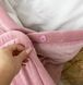 Утеплённый Конверт-Одеяло для Малышей Велюр на Синтепоне Пудровый
