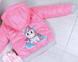 Легкая Демисезонная Куртка с Капюшоном для Девочки Пони Розовый Коралл Рост 86 см, 98 см