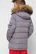 Тепла Зимова Куртка для Хлопчика з Капюшоном і Трикотажної Митенкой Сіра Зростання 110-158 см