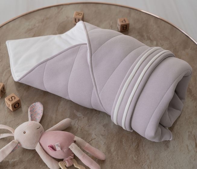 Демисезонный  Конверт-Одеяло для Малышей Тринитка на Хлопке Молоко