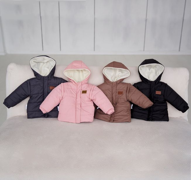 Куртка-Трансформер на Утеплителе для Детей "Super Jacket" Розовая Рост 74, 80, 86, 92 см