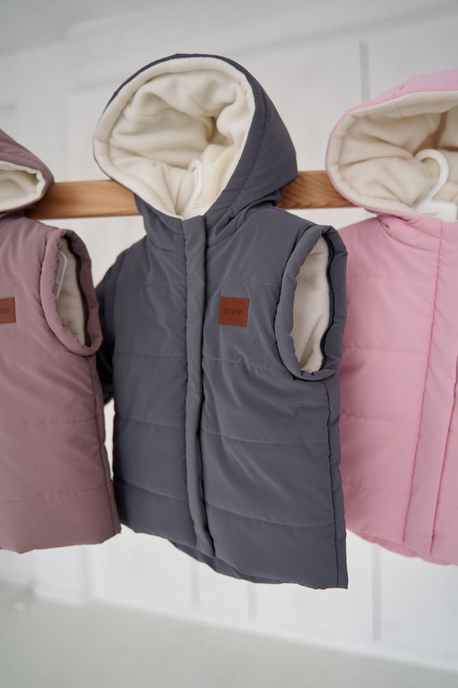 Куртка-Трансформер на Утеплителе для Детей "Super Jacket" Розовая Рост 74, 80, 86, 92 см, 92