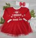 Новорічне Плаття для Дівчинки Плюс Пов'язка Червоне Зростання 74-104 см