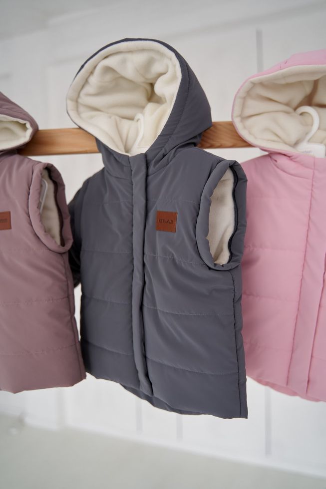 Куртка-Трансформер на Утеплителе для Детей "Super Jacket" Черная Рост 74, 80, 86, 92 см К-10126 фото