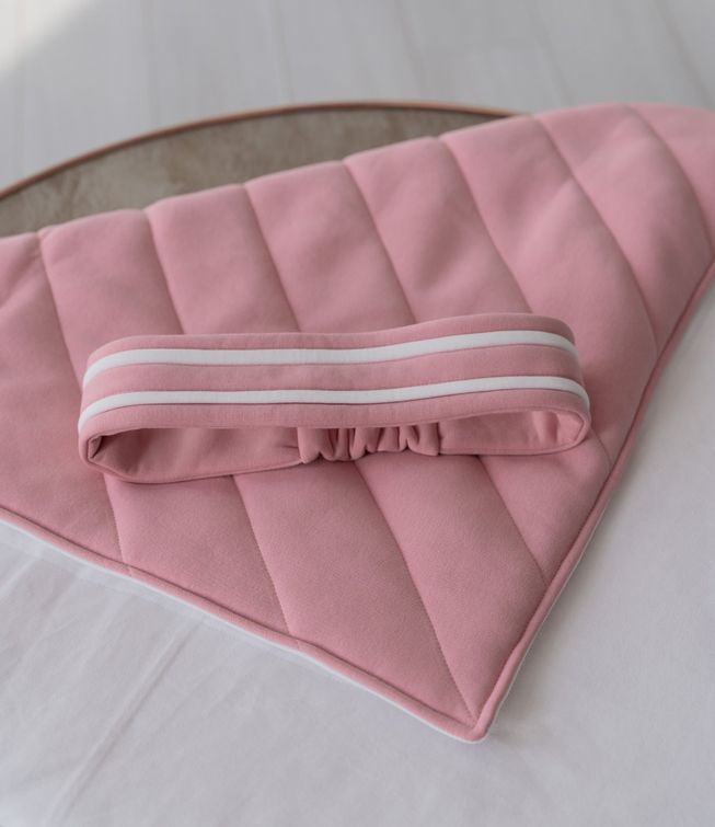 Демисезонный Конверт-Одеяло для Малышей Тринитка на Хлопке Пудра