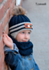 Красивая Зимняя Шапка на Флисе с Искусственным Мехом для Мальчика "Адванс" ОГ 48-52 (2-5 лет)