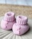 Теплі В'язані Пінетки-Чобітки для Малюків Little Step Сірі 0-3, 3-6, 6-12 місяців