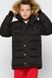 Тепла Зимова Куртка для Хлопчика з Капюшоном і Трикотажної Митенкой Синя Р. 32, 34, 40, 42
