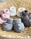 Теплые Вязанные Пинетки для Малыша Little Step Молочные 0-3, 3-6, 6-12 месяцев