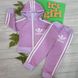 Детский Спортивный Костюм Двойка в стиле Adidas с Капюшоном Розовый Рост 74-116 см