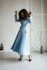 Шикарна Сукня з Спідницею Плісе і Баскою (відстібається) Блакитна S-M, L-XL, 2XL-3XL, 2XL-3XL