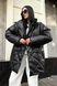 Черная Стеганная Куртка Зимняя Женская Оверсайз р.S-M, L-XL, L-XL