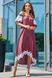 Роскошное Платье со Шлейфом и Открытыми Плечами Коттон Марсала М-2XL