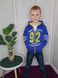 Теплая Спортивная Кофта с Капюшоном для Мальчика Синяя Размер 116, 122, 128 см