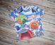 Разноцветная Яркая Футболка для Мальчиков Подростков Among Us Голубая Рост 128-176 см