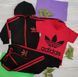 Дитячий Спортивний Костюм Трійка в Стилі Adidas Малиновий Зростання 74-110 см У-1013 фото 11