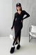 Длинное Ангоровое Платье с Капюшоном Облегающее Черное XS, S, M, L, XL, 2XL, XS