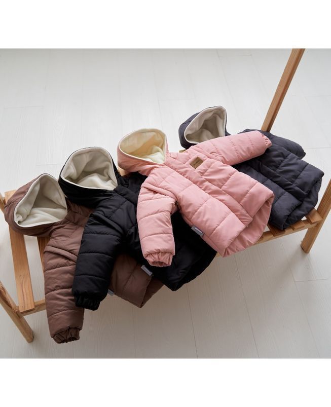 Куртка-Трансформер на Утеплителе для Детей "Super Jacket" Коричневая Рост 74, 80, 86, 92 см К-10129 фото