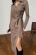 Облегающее Замшевое Платье Миди с Разрезом Черный S, M, L, XL, XL