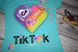 Модна Футболка для Дівчинки TikTok / Likee Бірюзова Зростання 104-116 см
