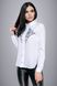 Элегантная Блуза с Вышивкой на Груди Белая L, XL, 2XL