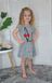 Модне Трикотажне Плаття для Дівчинки "Зайчик" Сіре Зростання 98-116 см