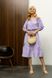 Нежное Платье из Хлопка Летнее Открытые Плечи Фиолетовое S-M, L-XL, 2XL-3XL