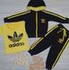 Детский Спортивный Костюм Тройка в Стиле Adidas Салатовый Рост 74-110 см У-1009 фото 9