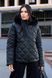 Коротка Жіноча Зимова Куртка з Хутряним Капюшоном Чорна S-M, L-XL, L-XL