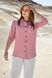 Легкая Женская Рубашка из Коттона на Лето с Длинным Рукавом Кофейная S, M, L, XL