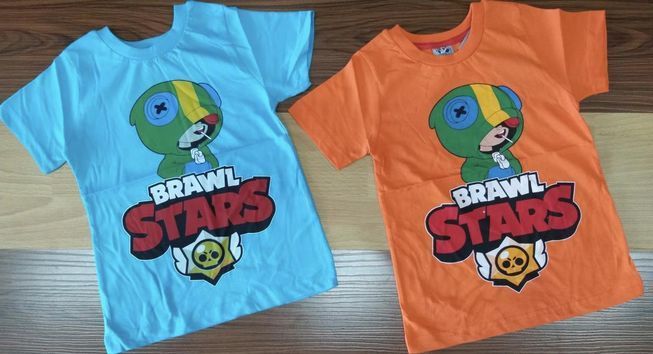 Футболка для Хлопчиків і Дівчаток Brawl Stars Леон Хамелеон Світло-Сіра Зростання 92-110 см Т-2459 фото