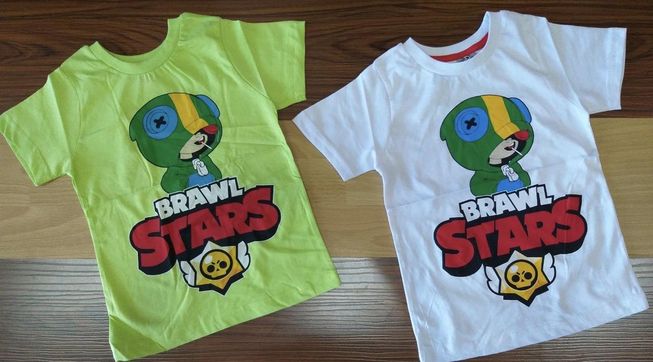 Футболка для Хлопчиків і Дівчаток Brawl Stars Леон Хамелеон Світло-Сіра Зростання 92-110 см
