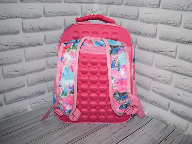 Школьный Рюкзак с Массажной Спинкой 3-D Рисунок Frozen Розовый