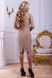 Шикарное Вечернее Платье с Декором Пайетками Кофейное M-2XL