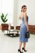 Соблазнительное Платье Комбинация Шелковое Голубое S-M, L-XL 61785 фото 4