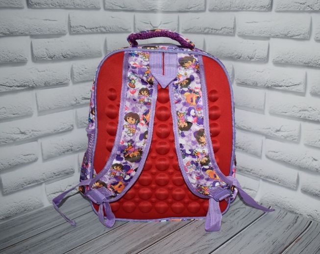 Школьный Рюкзак с Массажной Спинкой 3-D Рисунок Дора Сиреневый