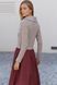 Приталенная Вязаная Кофта на Молнии Бежевая S-M, L-XL, 2XL-3XL 6574 фото 2