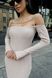 Шикарна Облягаюча Сукня Міді з Відкритими Плечами Хакі р.S, M, L, XL, XL