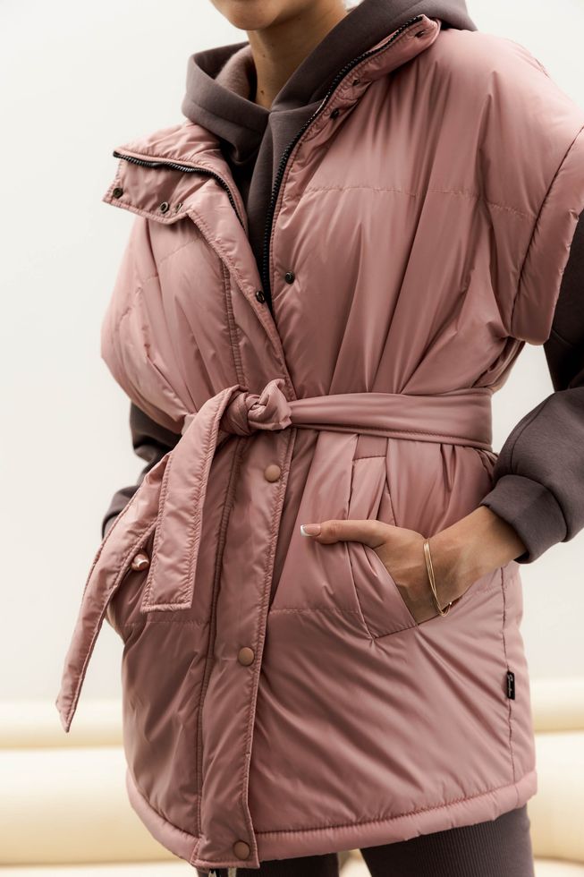 Утепленная Куртка Жилет (рукава отстегиваются) Черная S-M, L-XL, 2XL-3XL