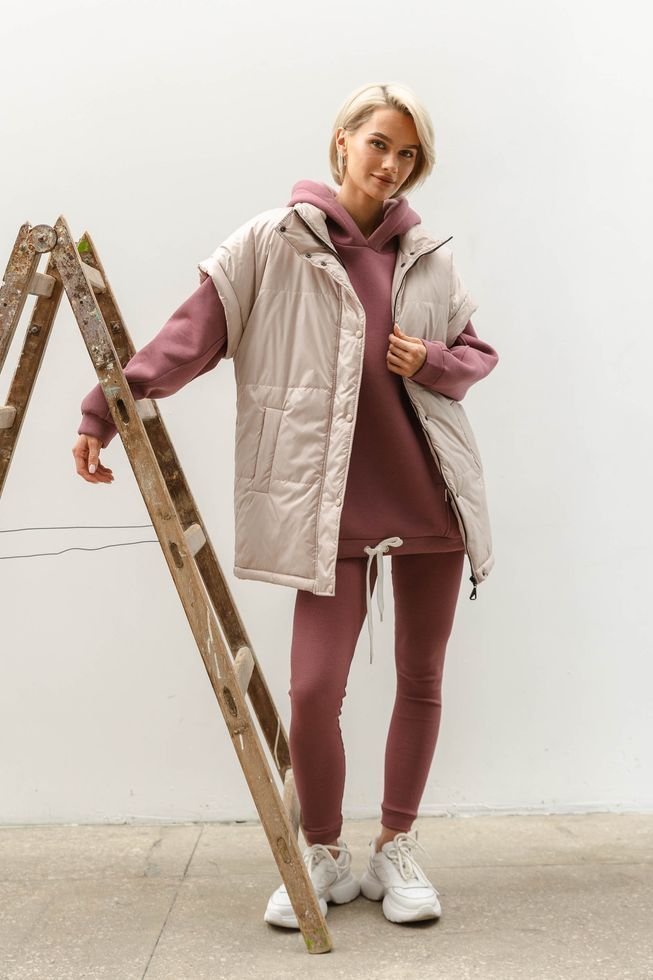 Утеплена Куртка Жилет (рукава відстібаються) Чорна S-M, L-XL, 2XL-3XL 6334 фото